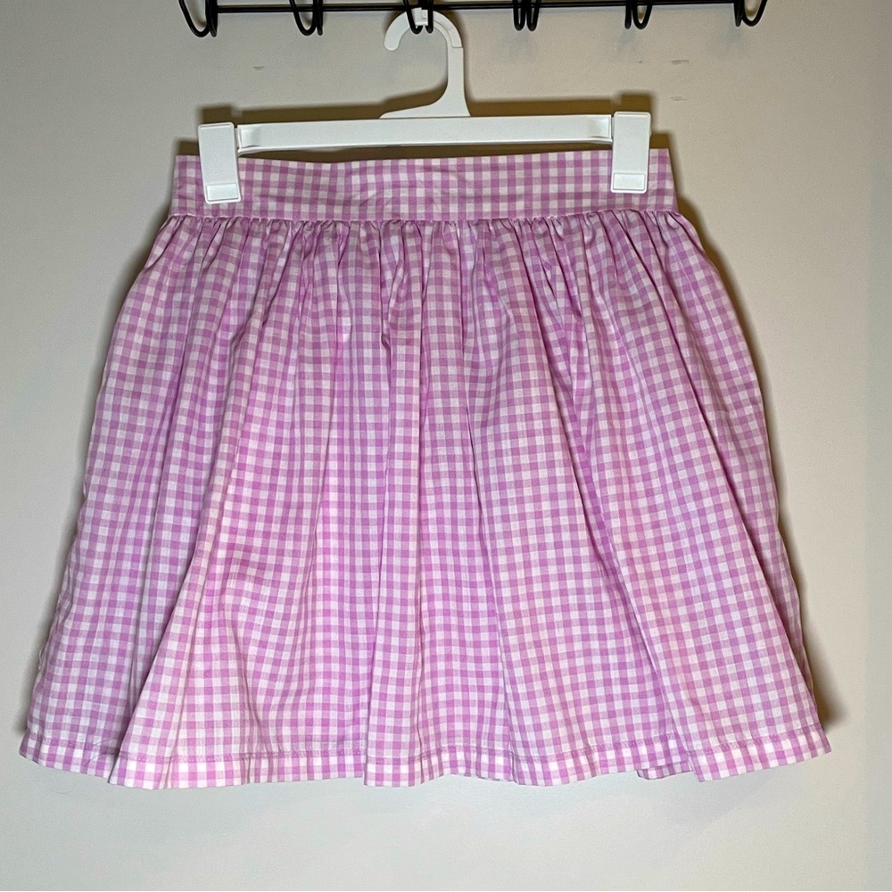 Handmade Skirt in Vintage Gingham fabric